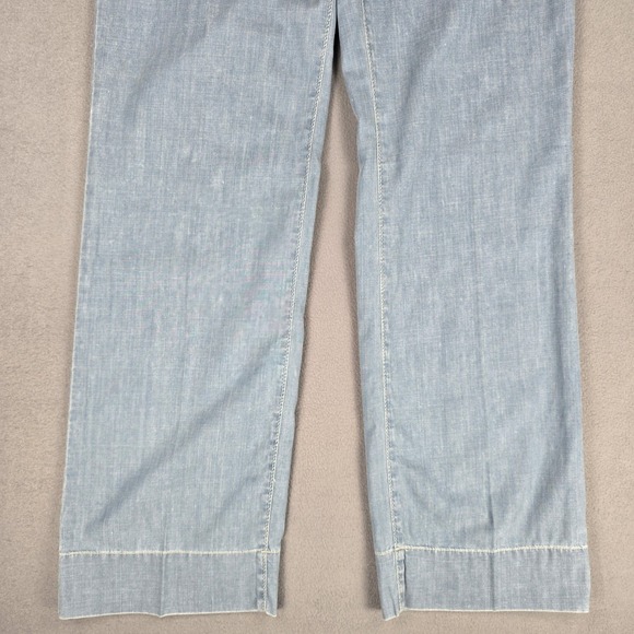 Tintoretto Pants Womens‎ 34 Blue Straight Leg Cotton Trousers Casual Made Turkey - Picture 3 of 16